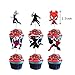 AD Party Miles Morales Them Birthday Party Decorations and Supplies Spiderman Spider Verus for 6th 7 Year Old Boys Includes Banner Balloons Cake Topper