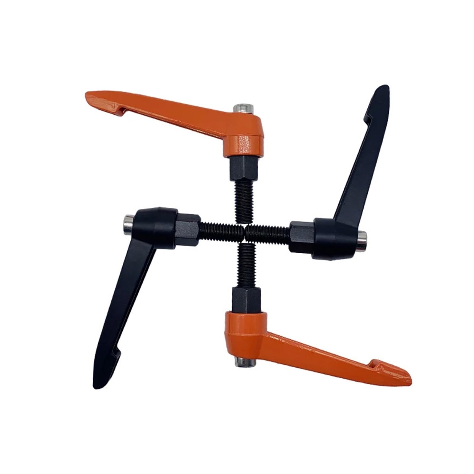 CoCud Serraggio Leva Maniglie, M5 X 20mm Maschio Filo, Regolabile Rapido Rilascio Bloccaggio Rotante Bulloni Manopole Nero Tornito Macchinari, 5- Pezzi