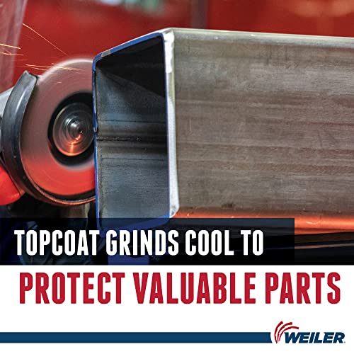 Image of Weiler 50121 4-1 /2 inch Tiger Ceramic Abrasive Flap Disc,Conical (Ty29),Trimmable, 40C, 5 /8 inch-11 UNC Nut