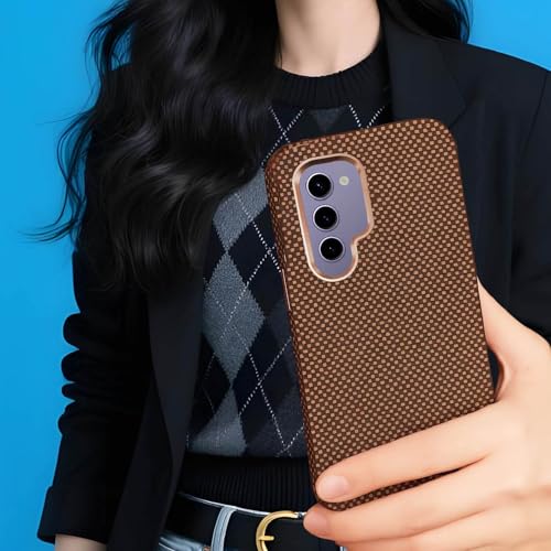 Image of AIBEX Aramid Fiber Mag-Saf Case Compatible for Samsung S23 | Slim Protective Back Cover with Built-in Magnets | Wireless Charging Support | Camera Ring Stand | Shockproof with Air Guard Corners