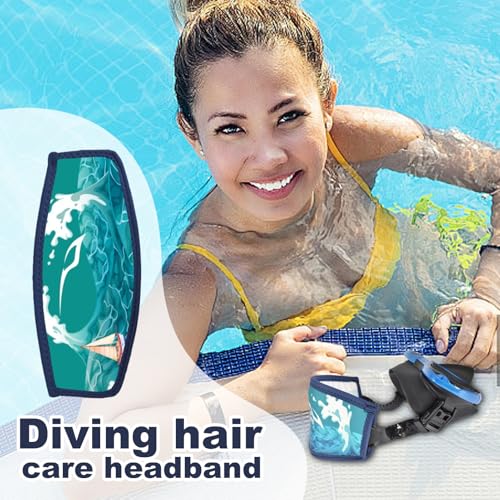 Funda protectora para correa de buceo que elimina tirones de pelo en la piscina 7