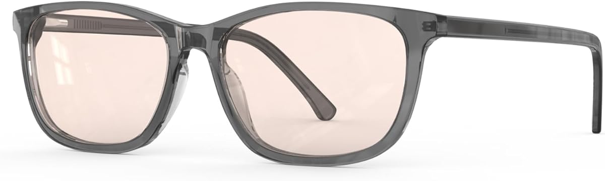 Bloomoak Rose Migraine Glasses, FL- Flex Light Sensitivity Relief Glasses for Fluorescent LED Glare,Photophobia, Eye Strain