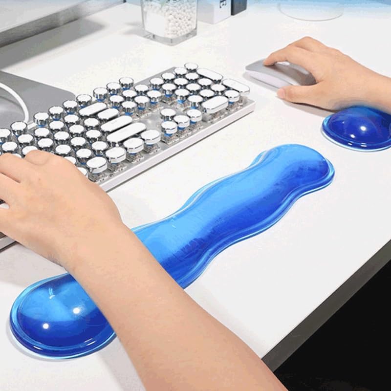 Transparent Wristband Pad Wrist Computer Keyboard Hand-held Table Mat Silicone image 2