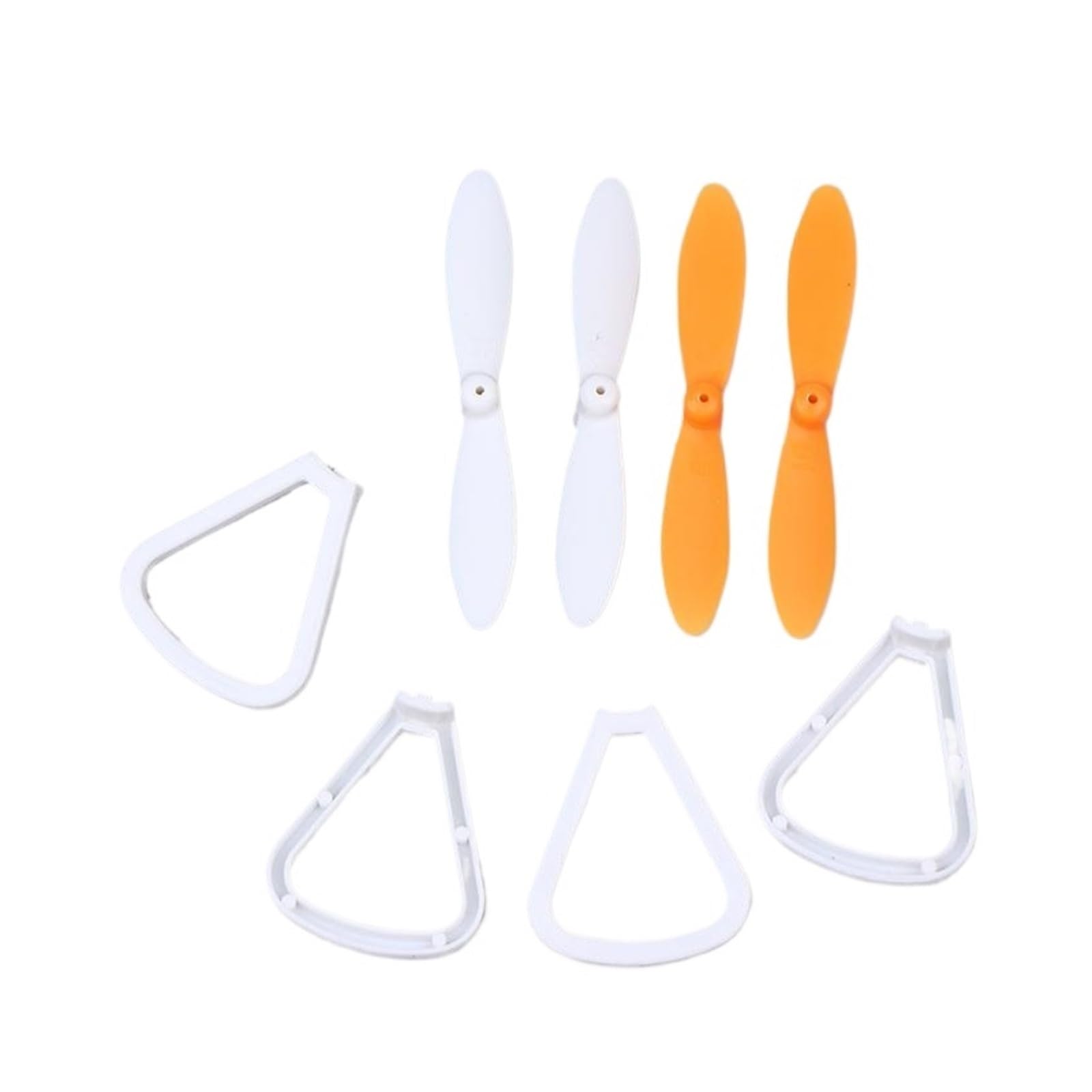 4/8 Uds Accesorios Hélices Protectores Anillos Protectores R/C Piezas De Repuesto Micro Avión Quadcopter For H702 RC Drone Juguete De Control Remoto(1Set)