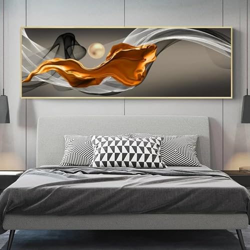 Impressions sur toile géométriques KEBIA pour habiller un grand mur de salon vide