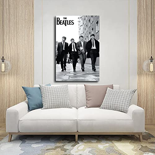 Poster vintage The Beatles sur toile – Décoration murale – Pour salon, chambre à coucher – Cadre : 30 x 45 cm - Les Beatles, Paul McCartney, John Lennon, RIngo Starr, George Harrison Poster vintage The Beatles sur toile - Décoration murale - Pour salon, chambre à coucher - Cadre : 30 x 45 cm – Image 6