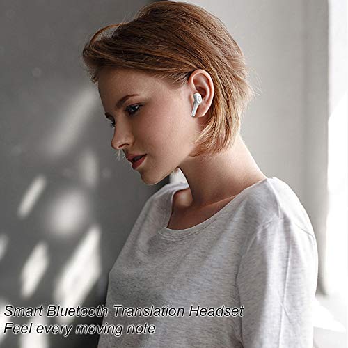 cjc Language Translator Device - Supports 19 Languages, Real Time Voice Translator Earbuds, Wireless Bluetooth 5.0 Translation Earphones with Charging Case, Suitable for iOS & Android (White) 6 cjc Language Translator Device - Supports 19 Languages, Real Time Voice Translator Earbuds, Wireless Bluetooth 5.0 Translation Earphones with Charging Case, Suitable for iOS & Android (White) - Image 4