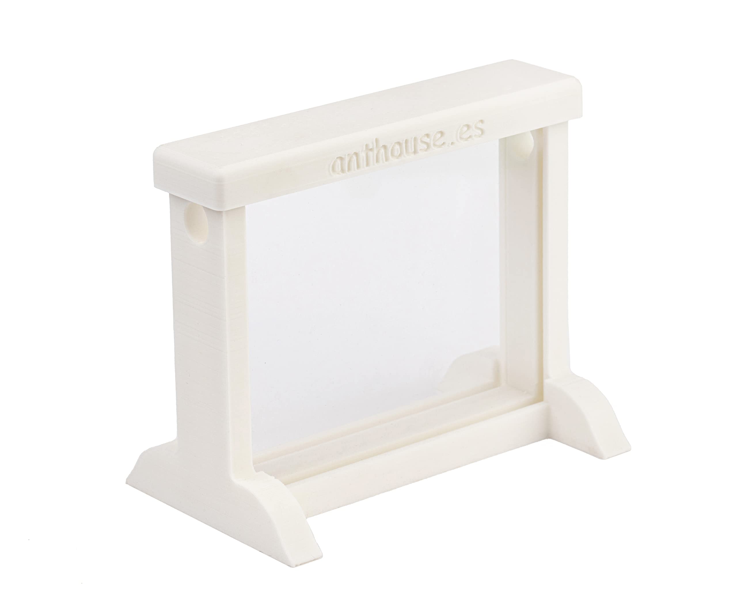 AntHouse - Fourmilière Naturelle en Sable | Kit Basic 3D (Sandwich + Caisse de Fourrage) Blanc | Fourmis Incluses - 4