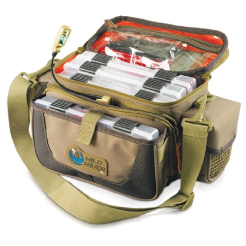 Wild River CLC WT3505 Tackle Tek Mission Lighted Convertible Tackle Bag with Four PT3500 Trays, Small