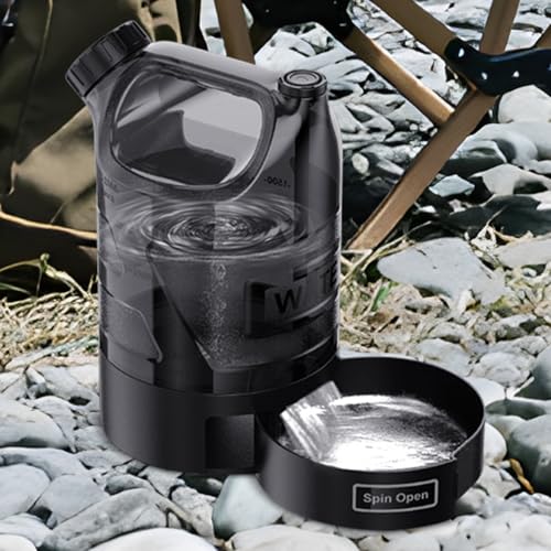 Gourde portable pour chien avec distributeur d'eau intégré