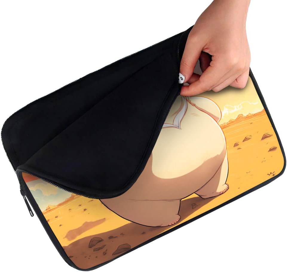 Cat with Headphones iPad Sleeve - Funny Tablet Sleeve - Art Carrying Case - 10 inches