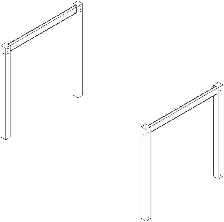 Camaflexi Twin Canopy Bed Conversion Kit White Home