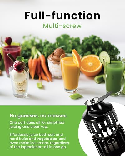Image of Hurom New H400 Cold Press Juicer, Premium Slow Juicer, All-in-1 Juicer for Fruits, Vegetables, Nut Milk, Ultra-Quiet Motor, Easy to Clean, Strainer & Hands Free with Self Feeding, 15 Years Warranty