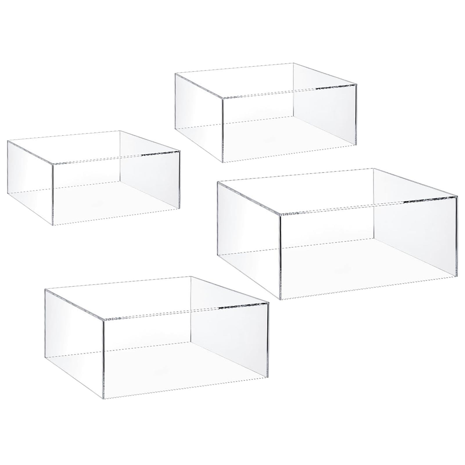 Acryl-Erhöhungen für Display, stabile Display-Erhöhungen, Würfel-Organizer | stabil, transparent, für Kerzen, Figuren, Parfums, Kosmetika