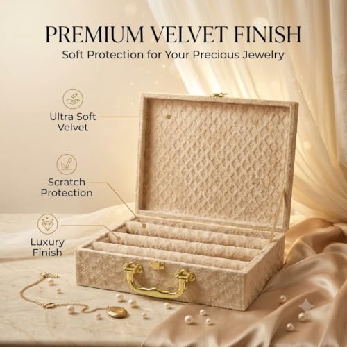 Bubs Spun 3 Rod Beige Bangle Organizer Box - Image 4