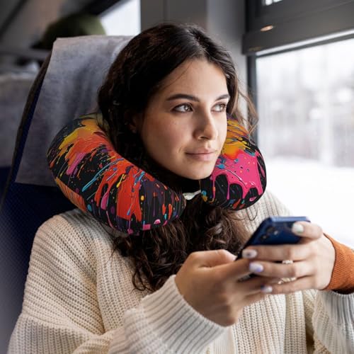 Almohada de espuma viscoelástica para cuello de viaje miniatura 7