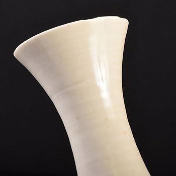 Amazon.co.jp: 中国 徳化窯白磁 刻花文 玉壺春瓶 C 6899 高さ約23.3