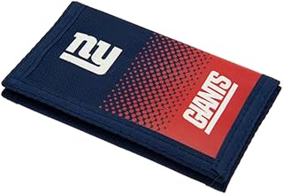 New York Giants NFL Cartera con escudo y colores en degradado (Talla Única) (Azul/Rojo)