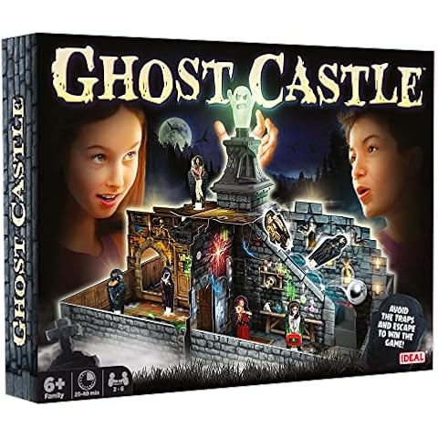 IDEAL | Ghost Castle: Avoid the traps and escape the haunted castle! | Family Games | For 2-6 Players | Ages 6+ Cover