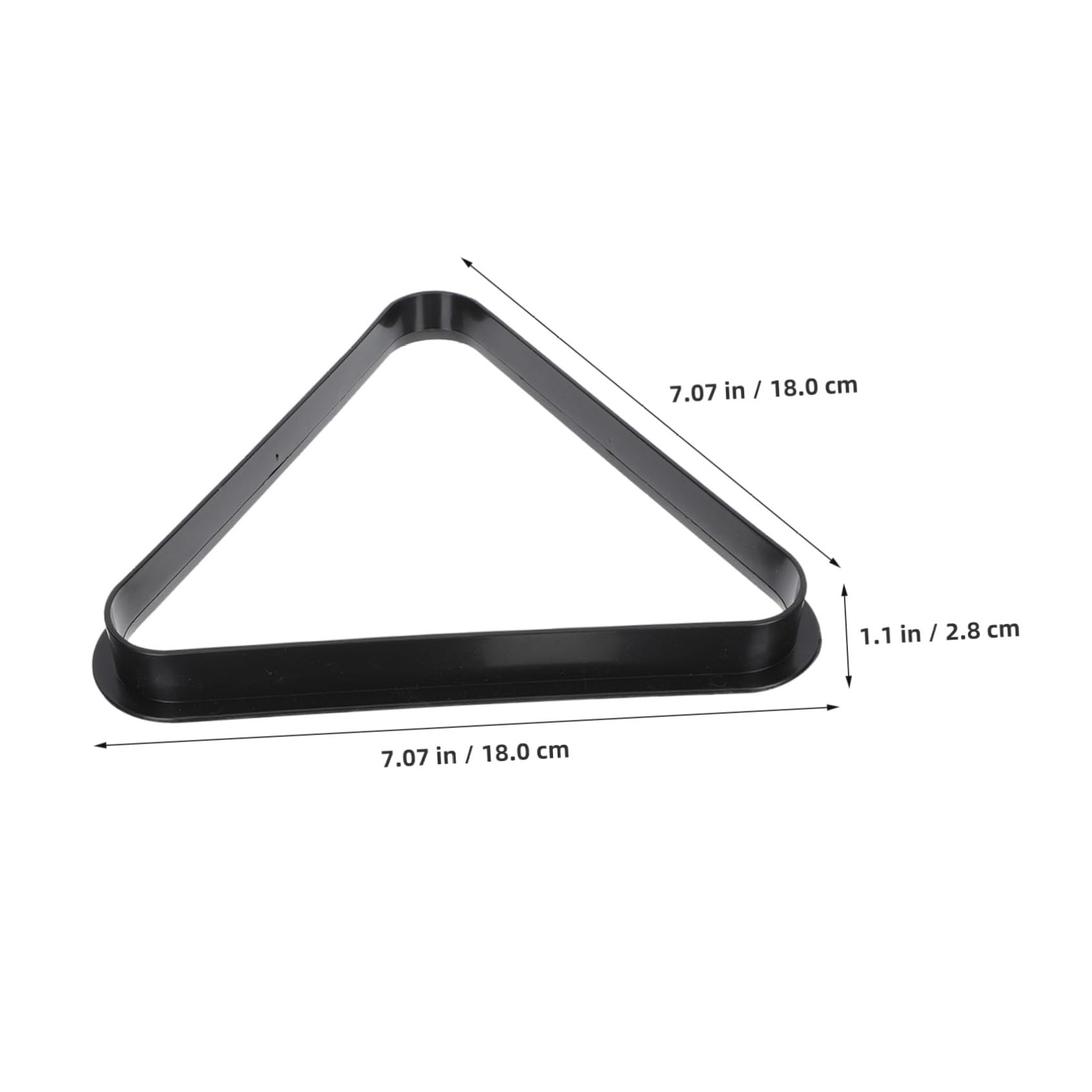 TOYANDONA Triangolo per Biliardo Robusto in Plastica Nero per Organizzare Palline da Pool e Biliardo, per Sala Giochi e Centro Comunitario