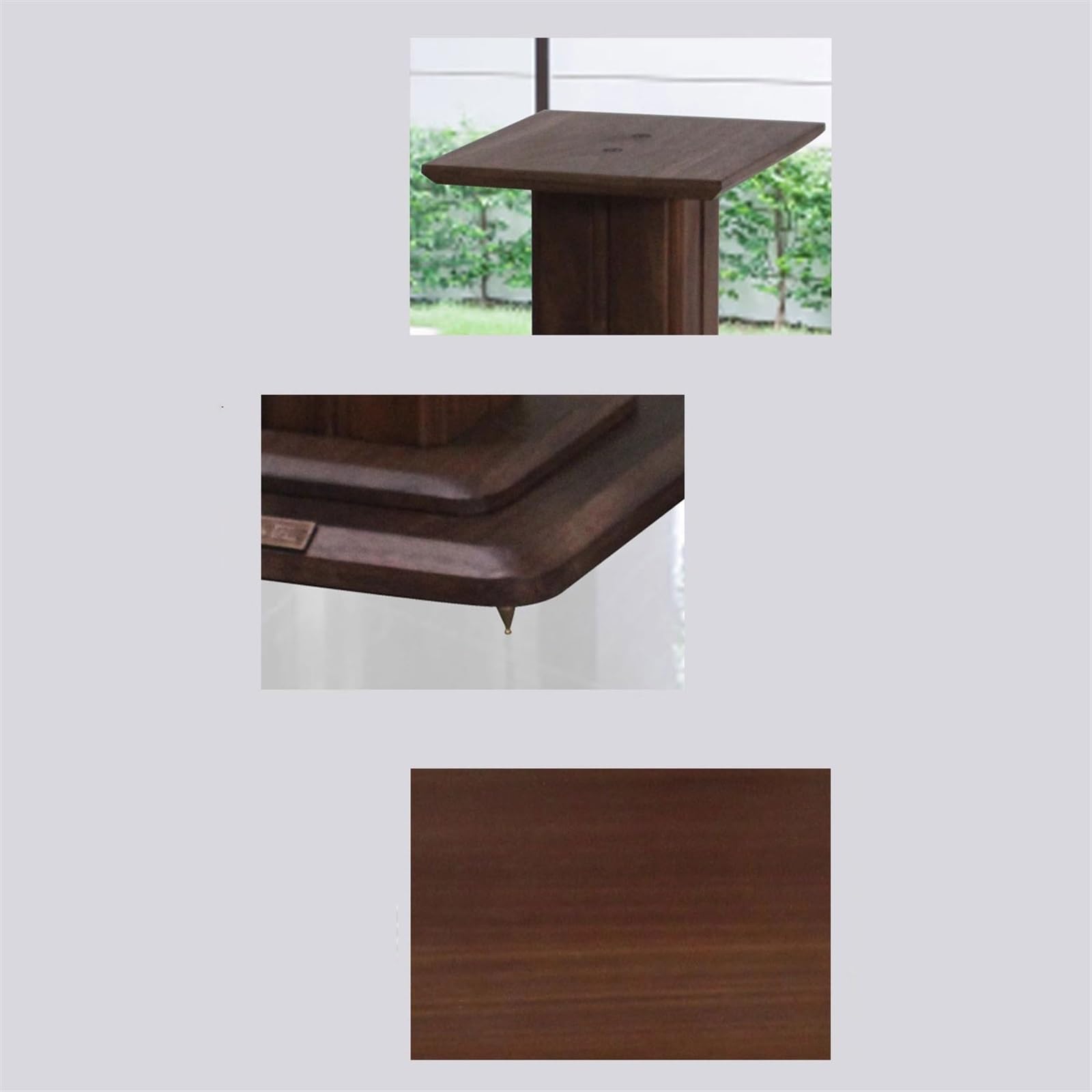 Soporte para Altavoz Soporte de Altavoz Madera Maciza estantería Estante Audio Soporte for Teatro Marco Envolvente(30CM)