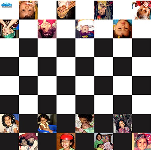 Myprinfy Personalized Customized Chess Game with 16 Photos Best Gift for Kids as Well as Adult