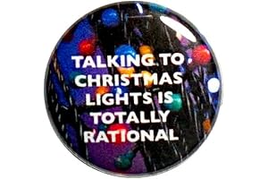 My Geeky Talking to Christmas Lights Magnetic Quirky Fridge Magnet