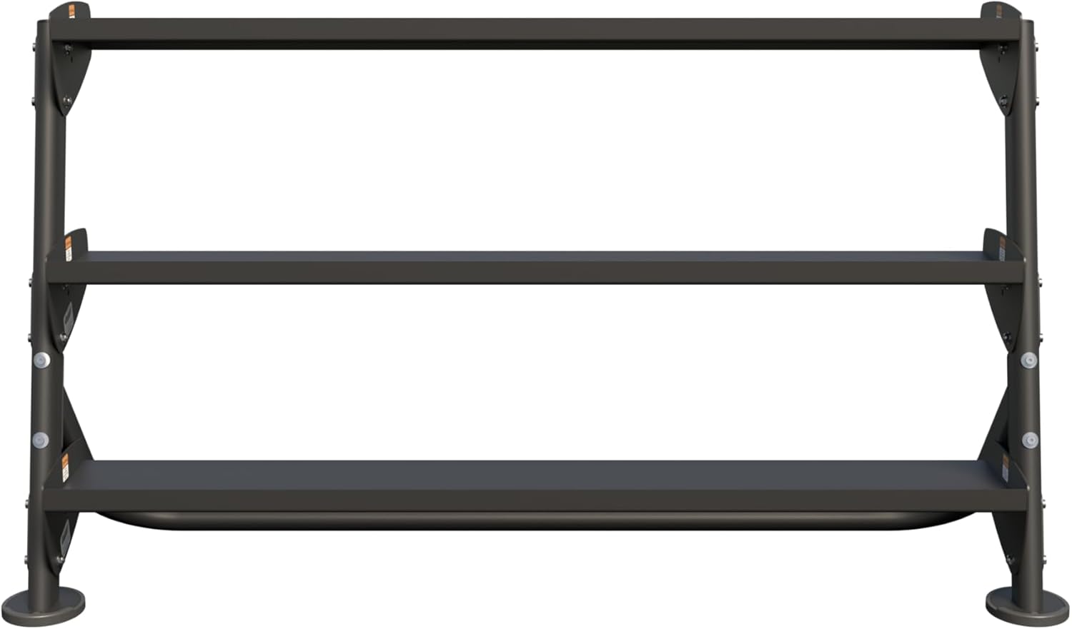 HOIST Fitness 60" Horizontal Dumbbell Rack With Optional 3-Tier Multilevel Weight Storage Organizer for Home Gym