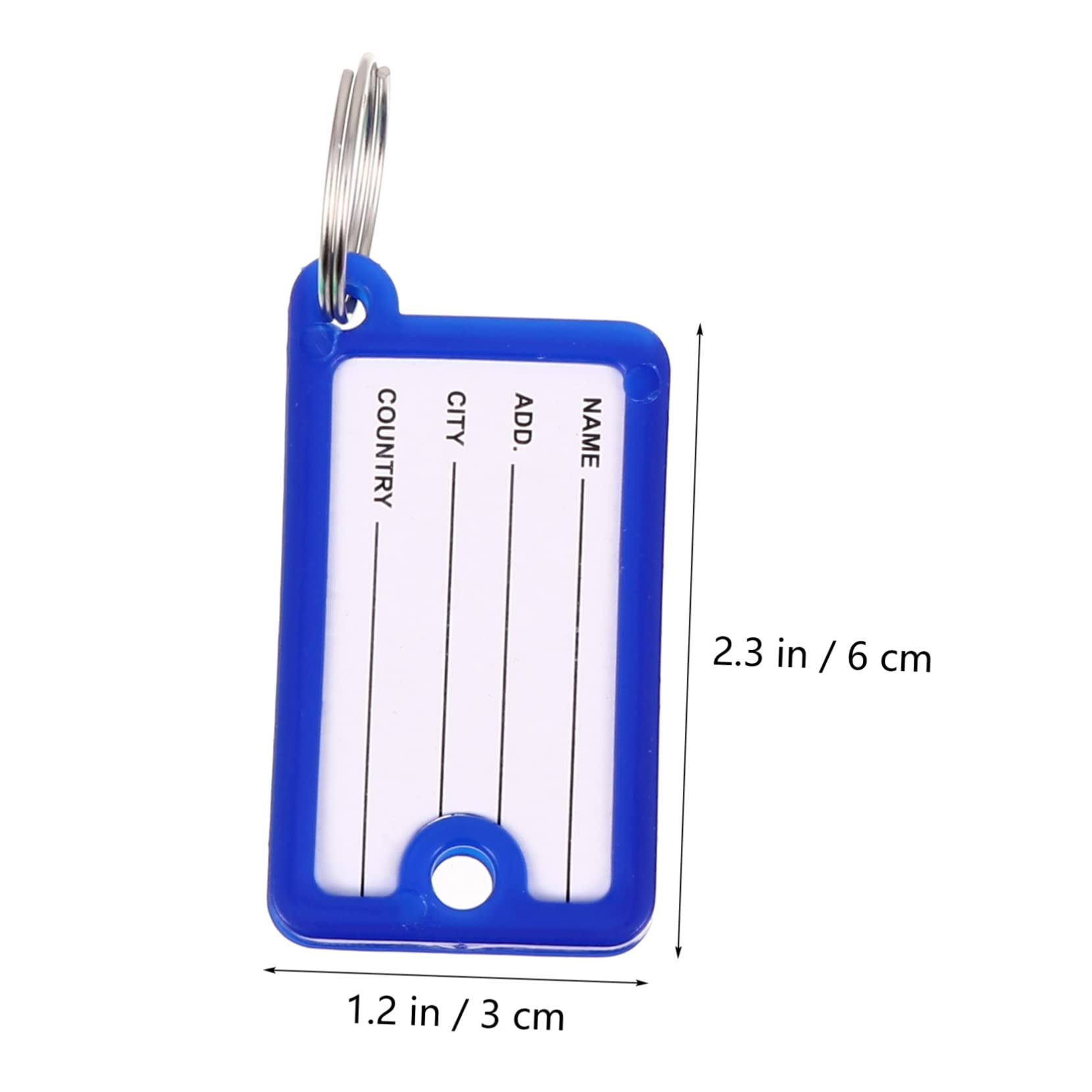 ARTIBETTER 2 Set Targhette Colorate Per Chiavi Etichette Identificative Con Anello Per Bagagli E Animali Domestici Per Contrassegnare Chiavi E Accessori Vari Facili Usare E 100 Pezzi*2