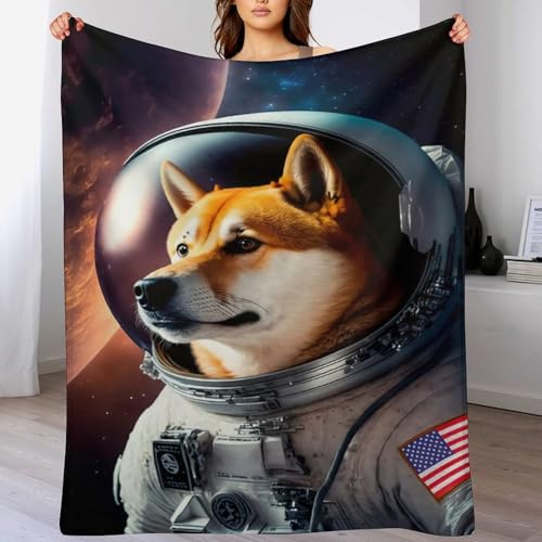Manta de forro polar de astronauta de franela ligera 140x180 cm 2