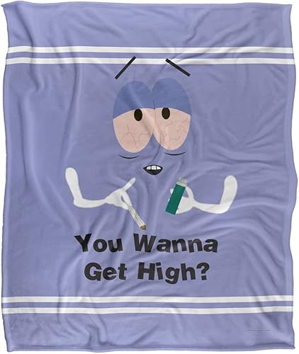 Miniatura 2 de South Park Towelie Wanna Get High - Manta con licencia oficial de tacto sedoso, súper suave, 50 x 60 pulgadas