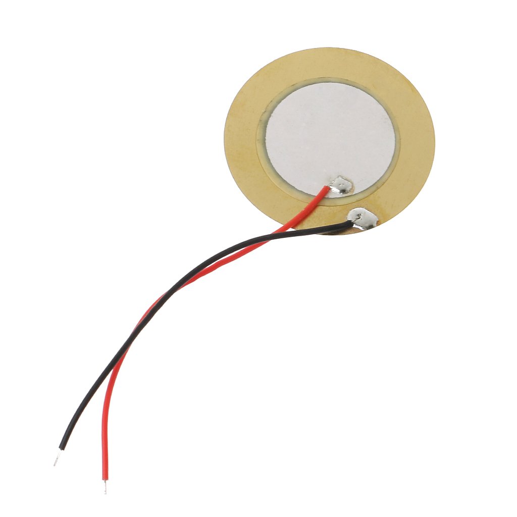 10 Stück Piezo-Elemente 35mm Mit Draht – Kupfer/PVC, Für Drucksensoren, Lautsprecher & Musik-Anwendungen