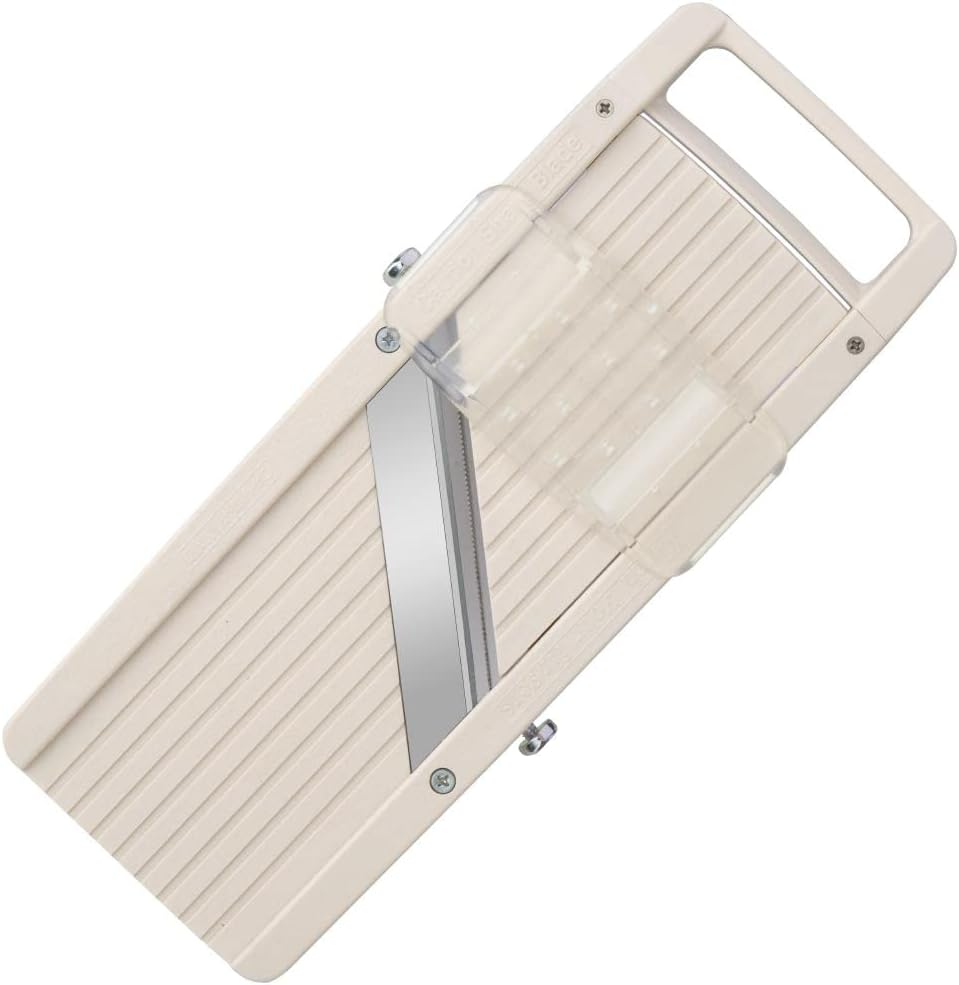 Benriner BN-120W Mandoline Aus Edelstahl – Weiß, 120 Mm Klingenbreite, Japanische Schärfe Für Deine Küche