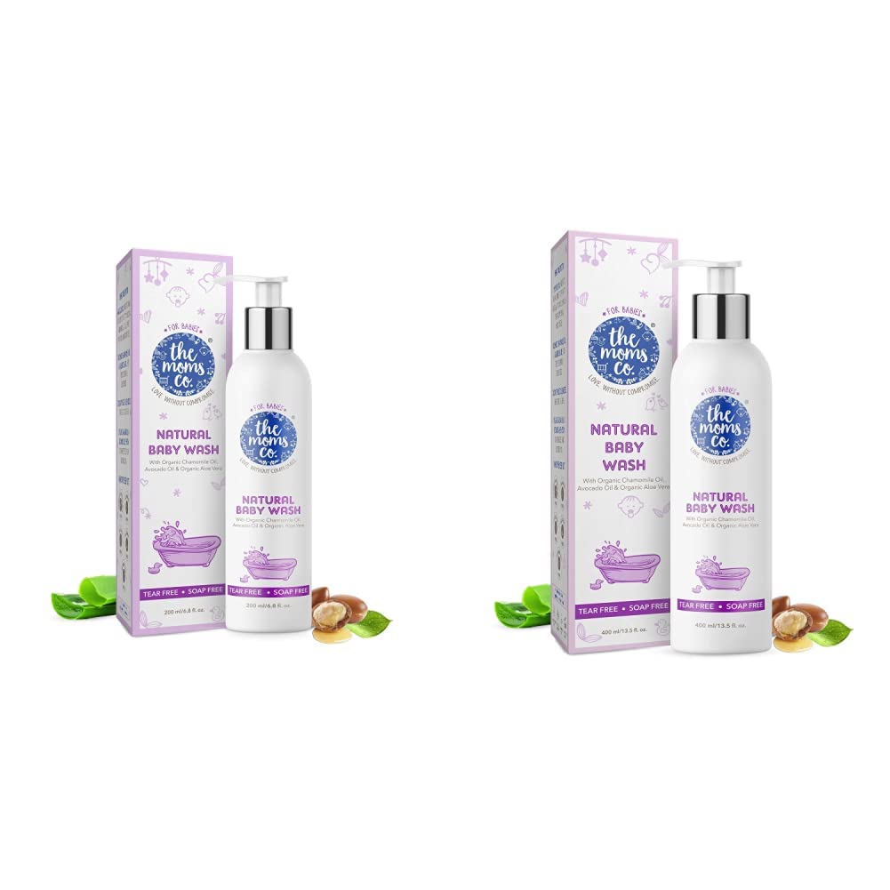 The Moms Co. Tear-Free Natural Baby Wash With Calendula, Avocado Oils And Usda-Certified Organic Oil&The Moms Co. Tear-Free Natural Baby Wash With Calendula, Avodado Oils And Organic Oil