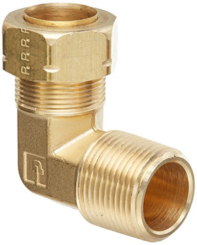 Parker 169CA-12-12-pk5 Elbow, Brass, 90 Degree, 3/4