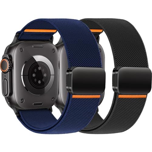 Magnetic Stretchy Band for Apple Watch Ultra 3 2 Bands Series 11-1/SE Men - image 1