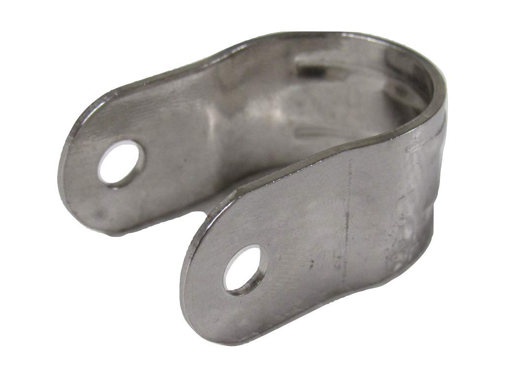 25MM Stainless Steel Bottom Pipe Clip Vertical Mount - Tube Cable Rope
