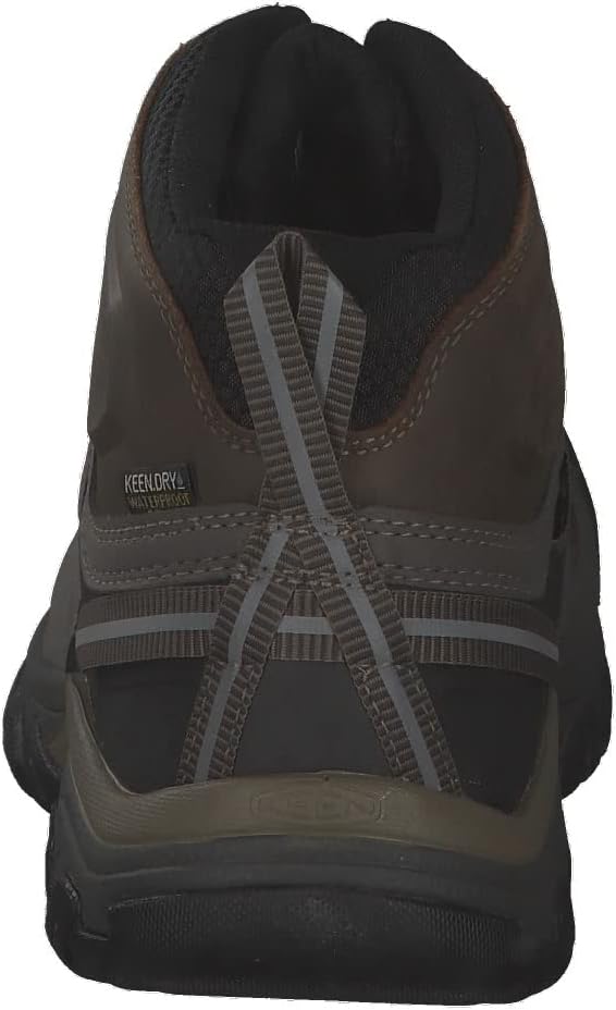 KEEN Men's Targhee III Mid Height Waterproof Hiking Boot Bungee Cord/Black 12
