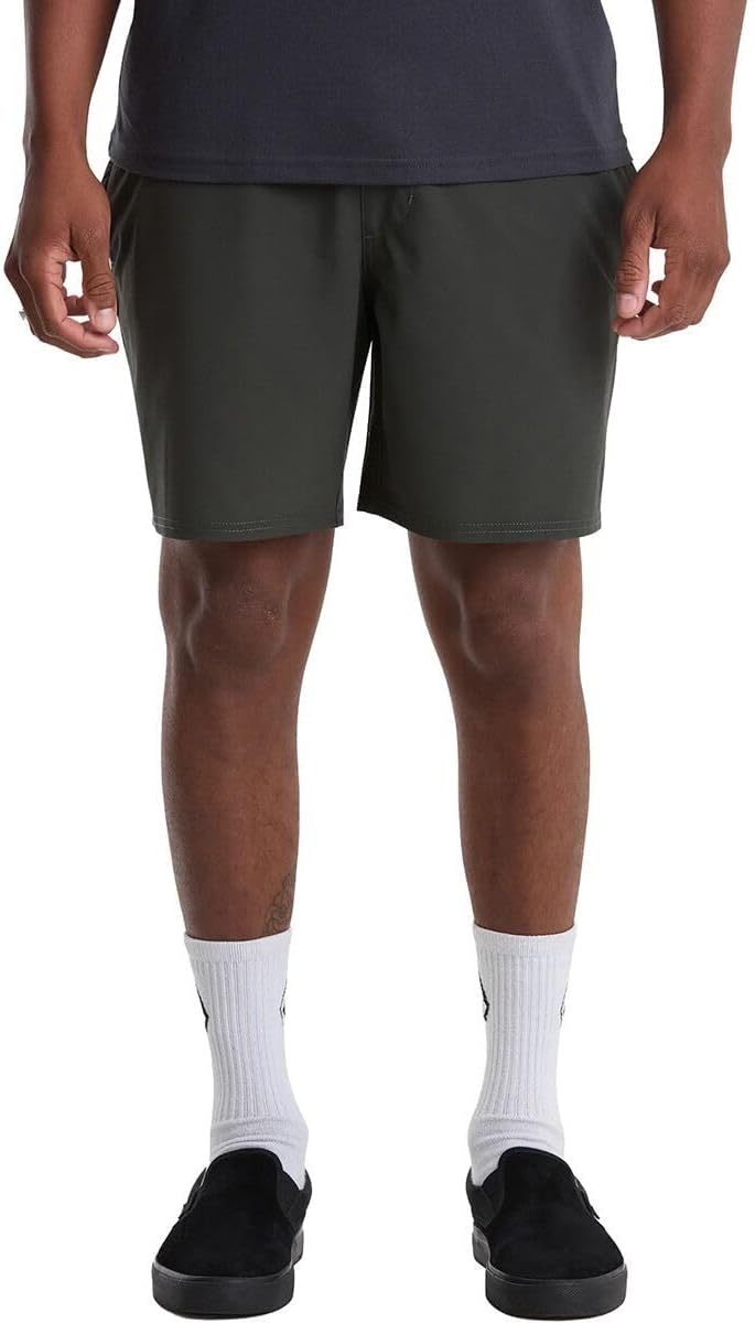 Volcom Men's Nomoly 18" Elastic Waist Hybrid Shorts – Quick Dry Stretch Fabric