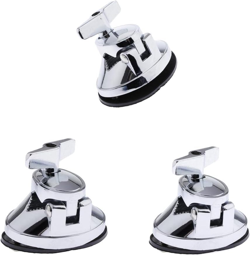 Almencla Pack of 3 Tom Drum Kit Mount Bracket Floor Tom Leg Clamp Holder Instrument Parts