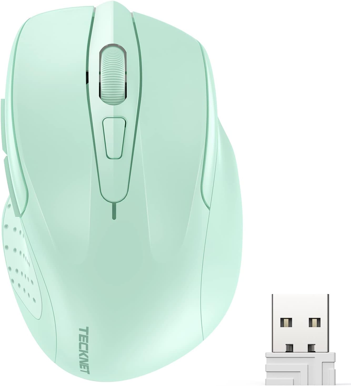 TECKNET Wireless Mouse, 2.4G Ergonomic Optical Mouse, Computer Mouse for Laptop, PC, Computer, Chromebook, Notebook, 6 Buttons, 24 Months Battery Life, 4000 DPI, 6 Adjustment Levels TECKNET Wireless Mouse, 2.4G Ergonomic Optical Mouse, Computer Mouse for Laptop, PC, Computer, Chromebook, Notebook, 6 Buttons, 24 Months Battery Life, 4000 DPI, 6 Adjustment Levels