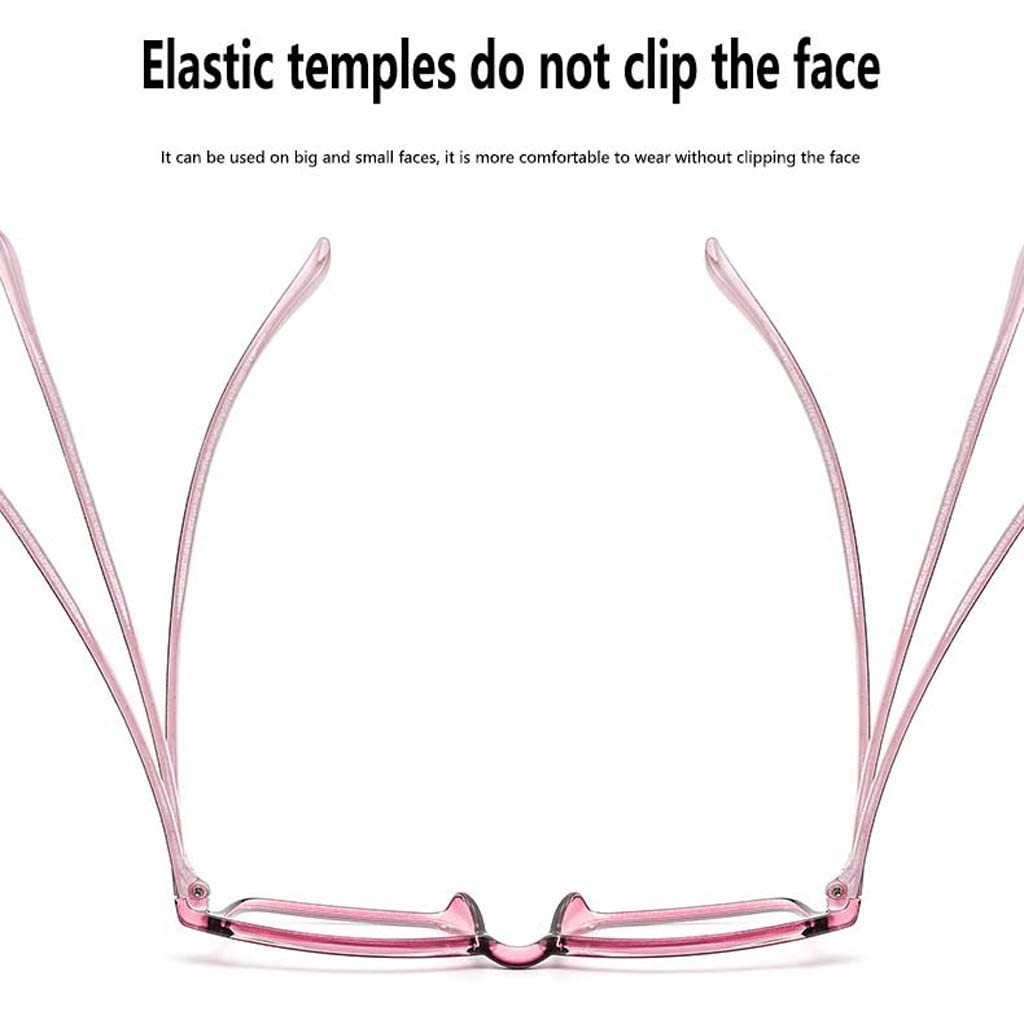 WZX Gafas de Lectura con Bloqueo de luz Azul para Mujer, Gafas de Lectura para Ordenador antirreflejo Ultravioleta con protección contra luz Azul, Gafas con Filtro de luz Azul