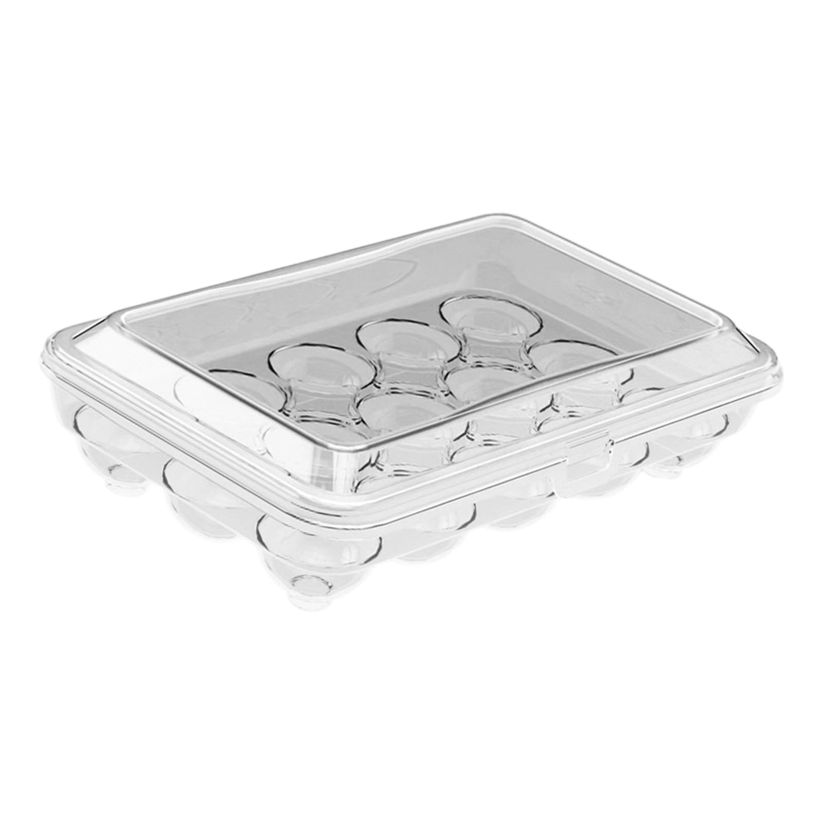 Tsophreniq Multi Purpose 10/15 Grids Eggs Storage Box Transparency Portable Refrigerator Container Kitchen Tool Oocyte Storage Container