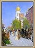 Orenco Originals A Fine York Spring Morning American Impressionist Painter Childe Hassam Counted Cross Stitch Pattern #1