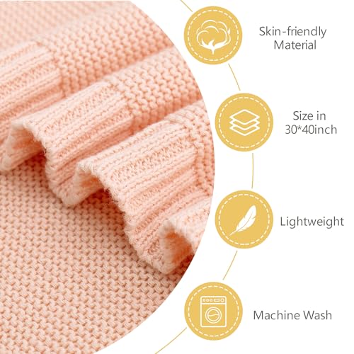 Personalized Custom Embroidered Chunky Knit Baby Blanket, 40 * 30 inch, Handmade Nursery Blankets, Newborn Baby Gifts for Boy/Girl, Birthday - Image 5