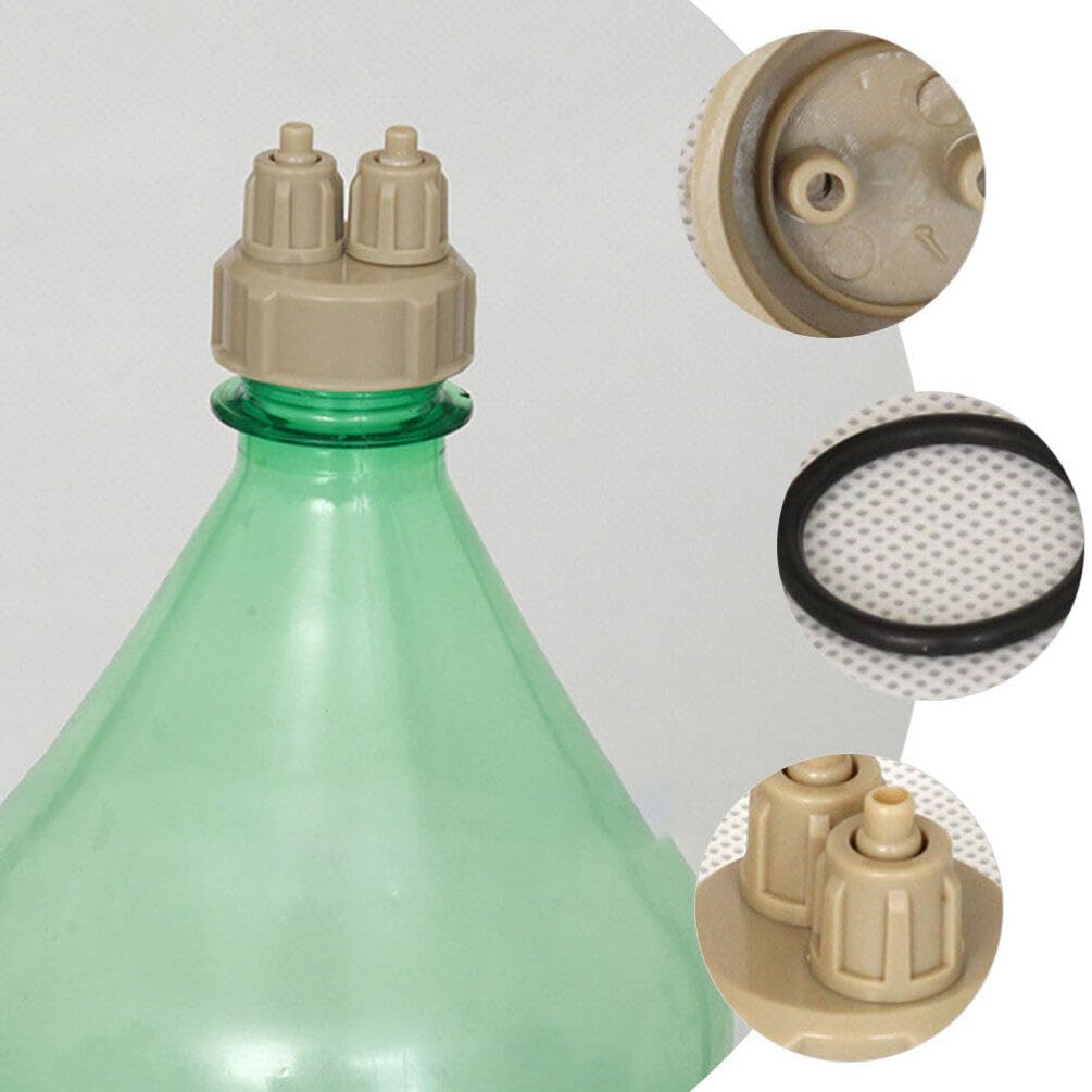 SUPVOX 4pcs DIY Reactor Bottle Cap, Aquarium Generator Carbon Dioxide Reactor Fish Tank DIY Quick Bottle Cap Air Diffuser Generator Part