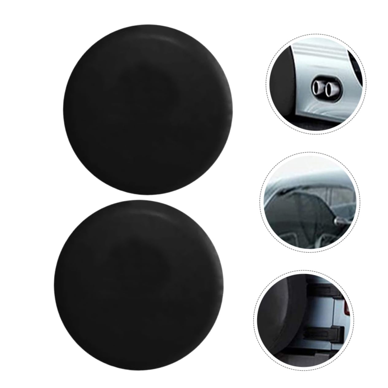 Vaguelly 2pezzi Copriruota in Pvc Per Auto e Rimorchio Protezione Per Pneumatici Scorta Resistente Per Camion e Camper