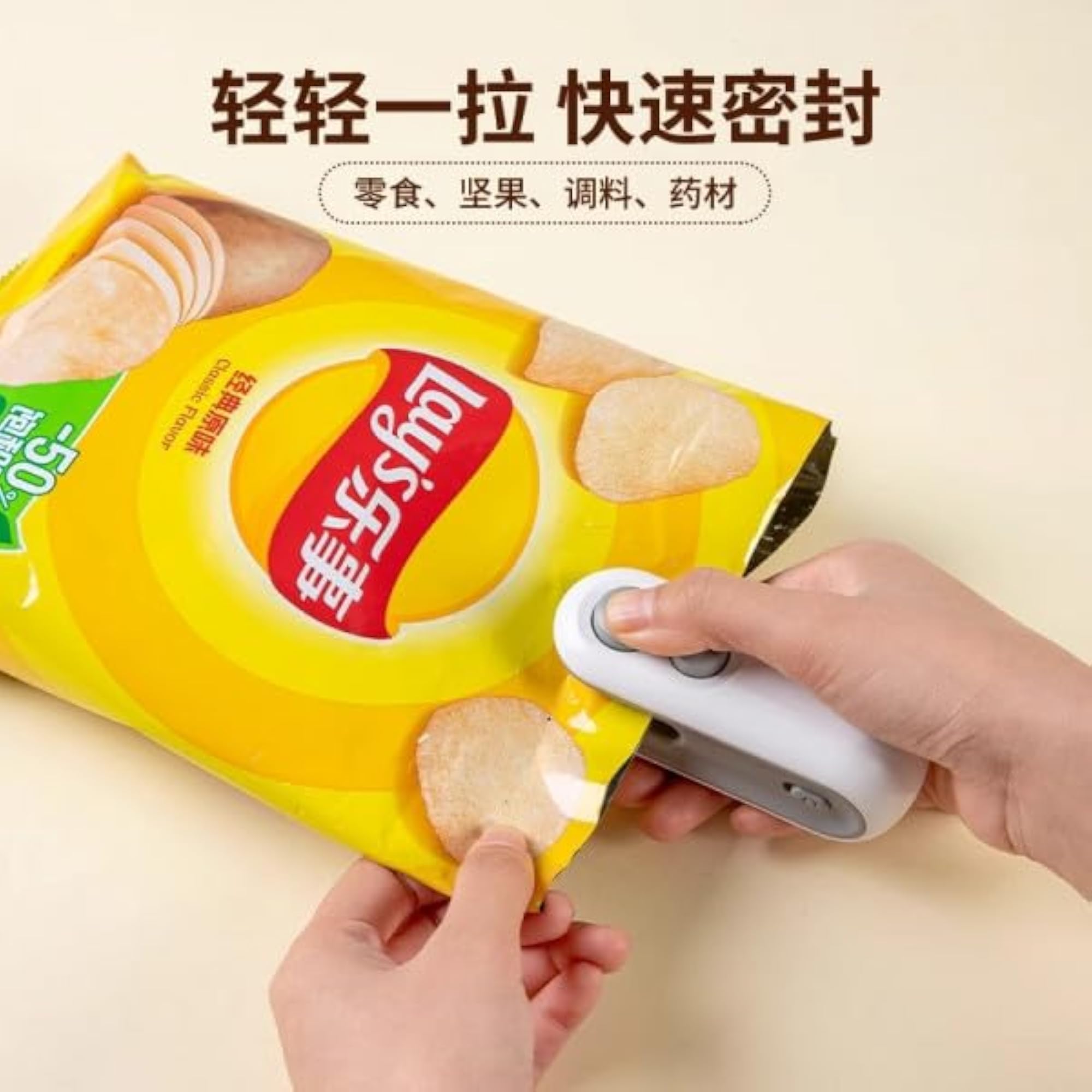Portable Mini Heat Sealer Machine, Handheld Bag Resealer