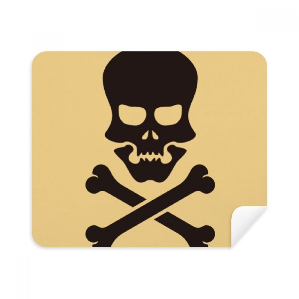 Halloween l Bones Cleaning Cloth Screen Cleaner 2pcs Suede Fabric