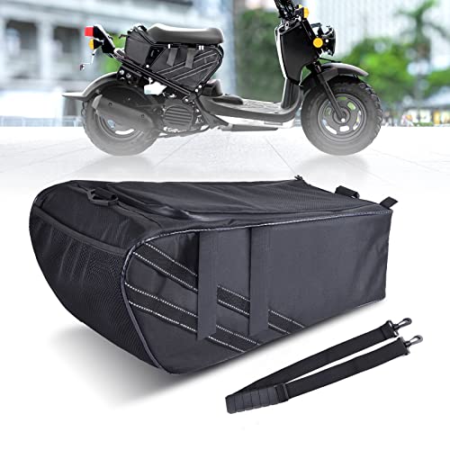 Hutexico Under Seat Bag Compatible with Honda Ruckus 2010-2025 Accessories Water-Resistant Scooter Side Frame Storage Bag with Shoulder Strap - Black Trim